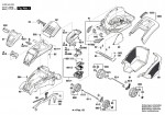 Bosch 3 600 HA4 504 Rotak 430 Li Lawnmower 36 V / Eu Spare Parts